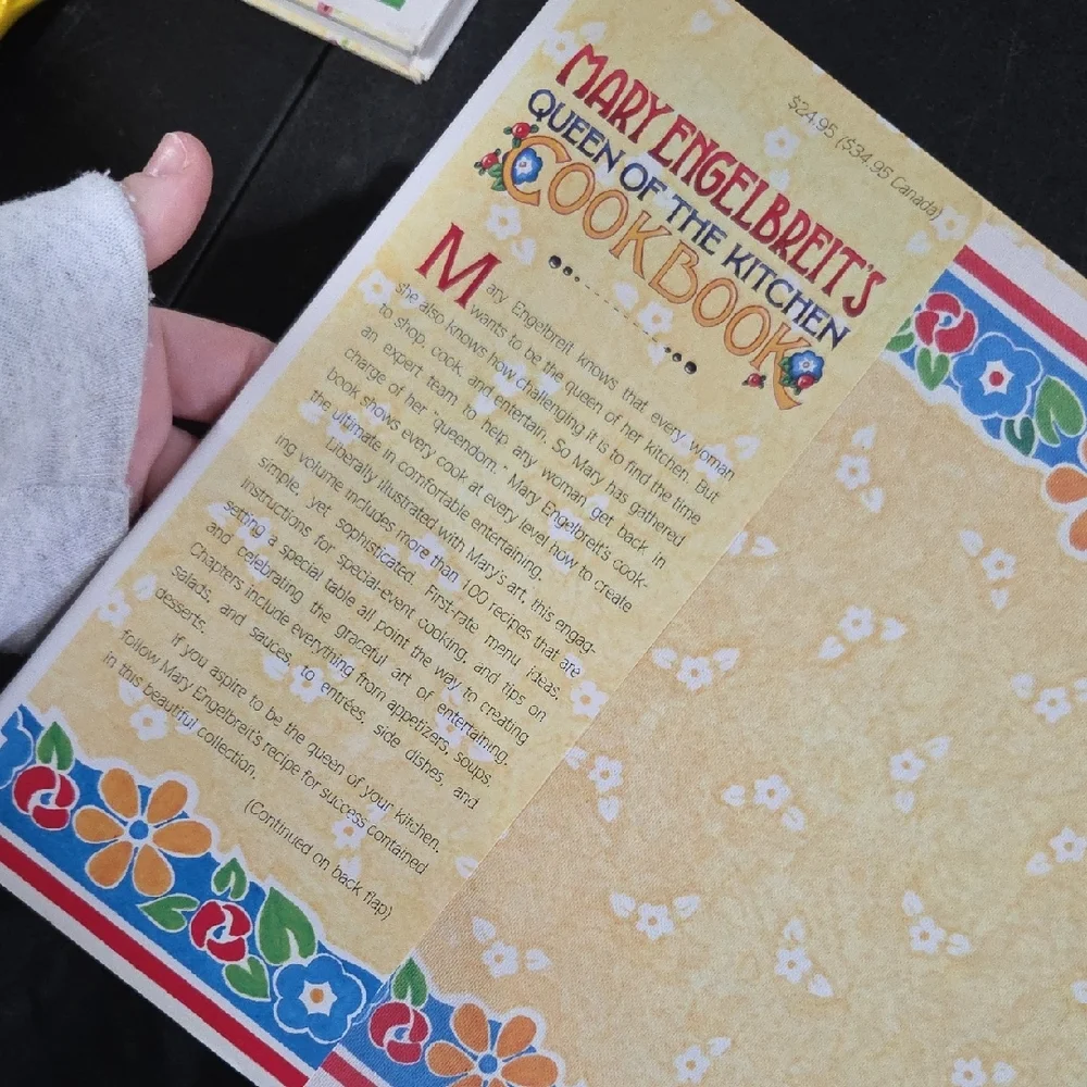 Mary Engelbreit Cookbook with Red and Blue Accents
